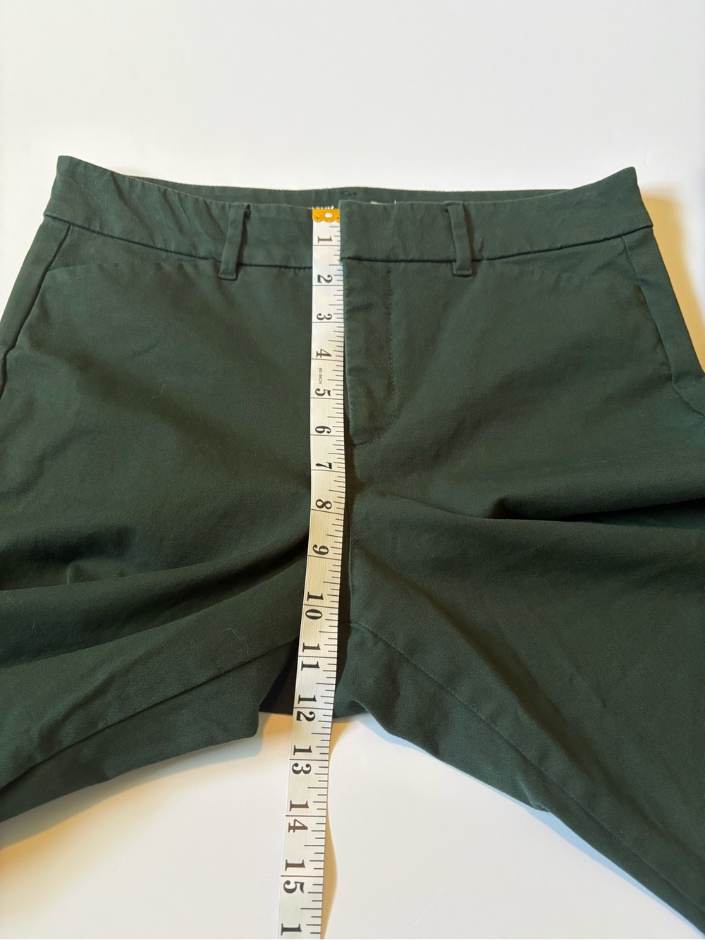 Old Navy Dark Green Pixie Flare Pants women’s Sz 8. - Picture 6 of 12
